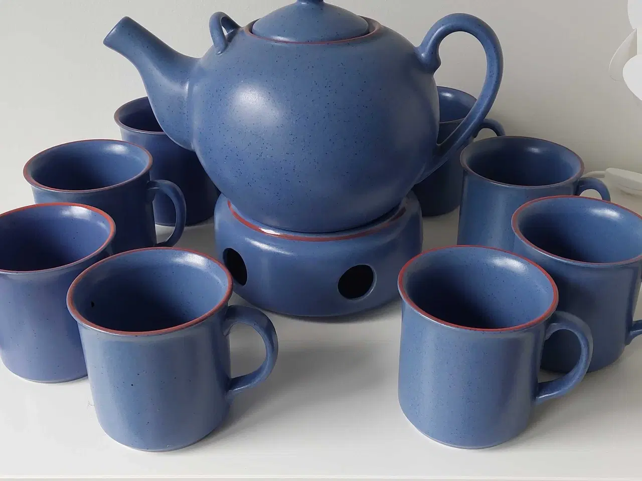 Billede 1 - Tepotte med fyrfad 