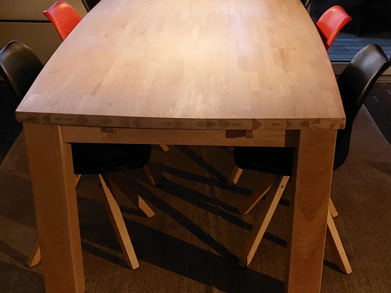 Billede 7 - Flott egebord med 2 forlengelseplater a 50cm 