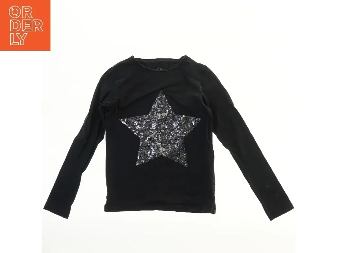 Billede 1 - Langærmet bluse med stjernemotiv fra Name It (str. 140)