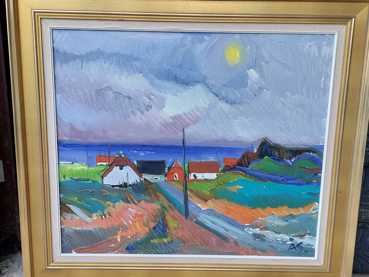 Billede 1 - AAGE STRAND ( 1910-1975 ) oliemaleri