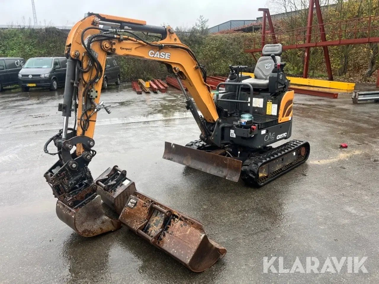 Billede 1 - Minigraver Case CX17C med skovle og tilt