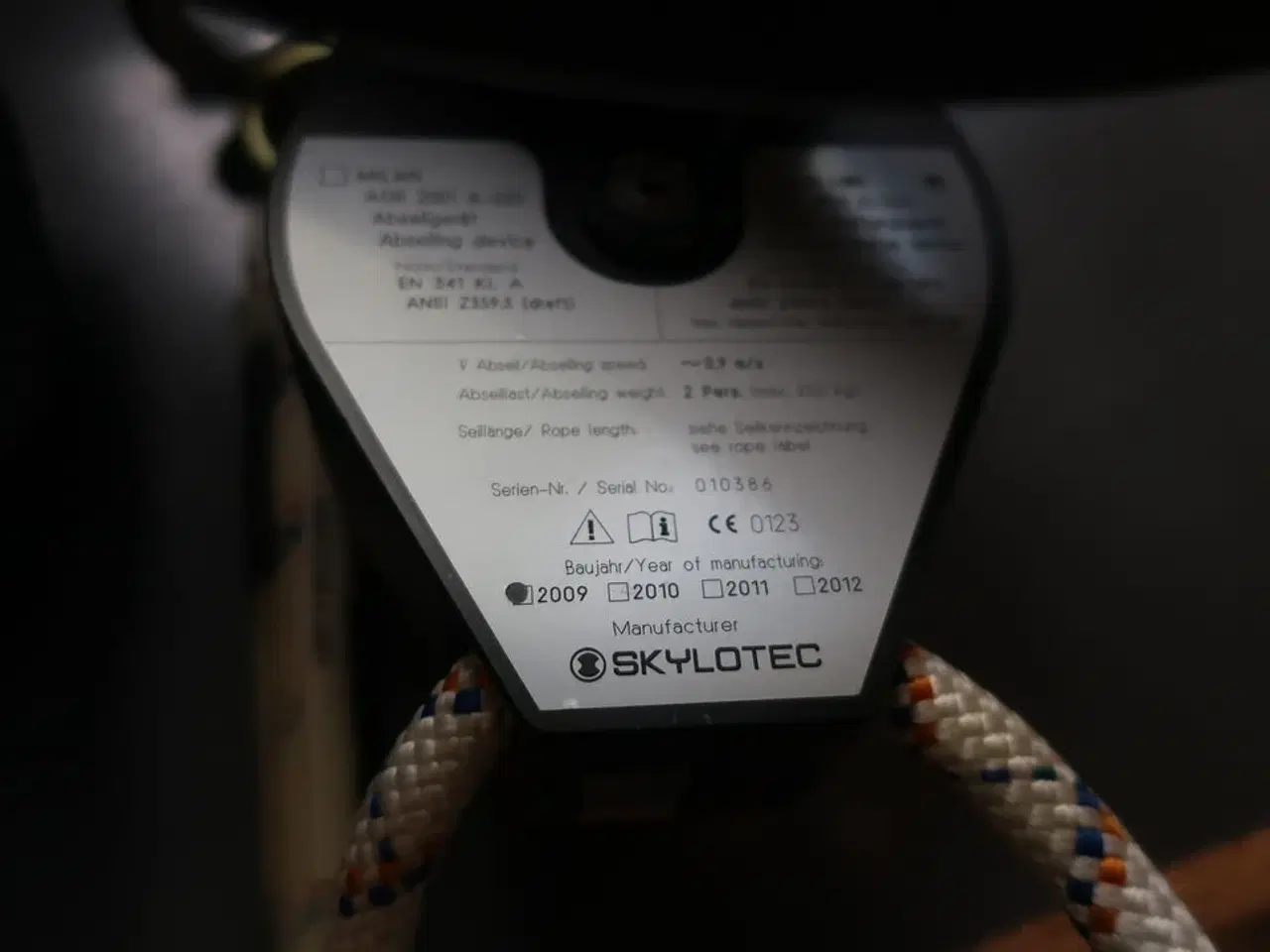 Billede 2 - Redningshejs SKYLOTEC MILAN & pose m. indhold