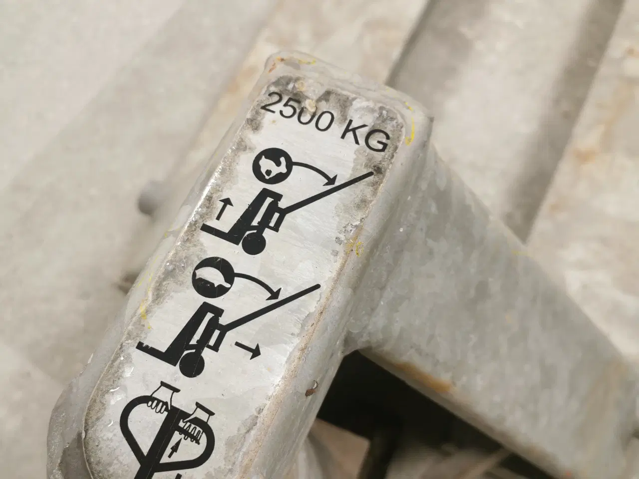 Billede 3 - Palleløfter 2500kg Galvaniseret 