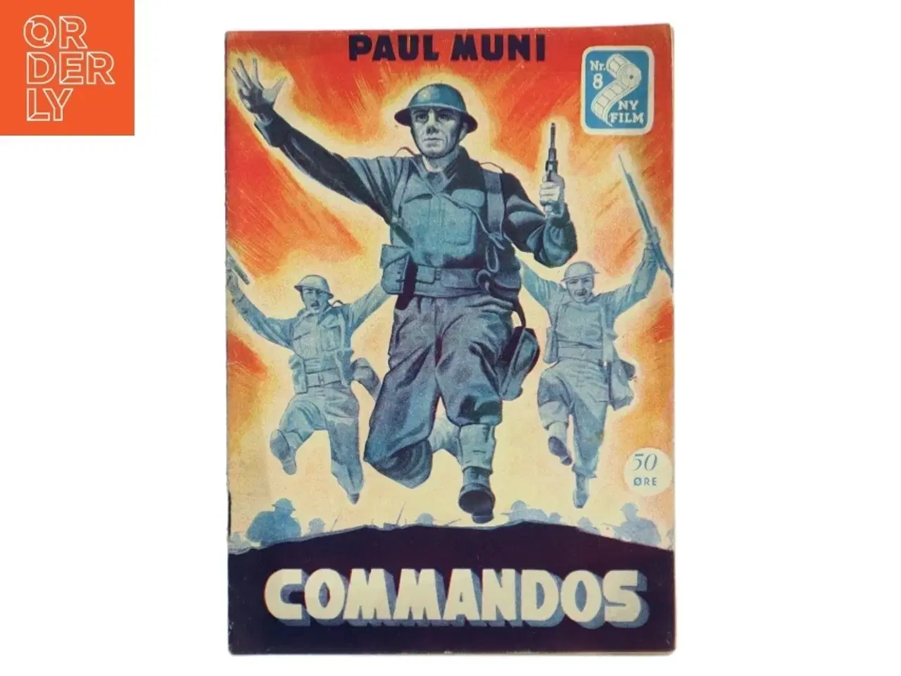 Billede 1 - “Commandos” med Paul Muni, vintage filmroman.