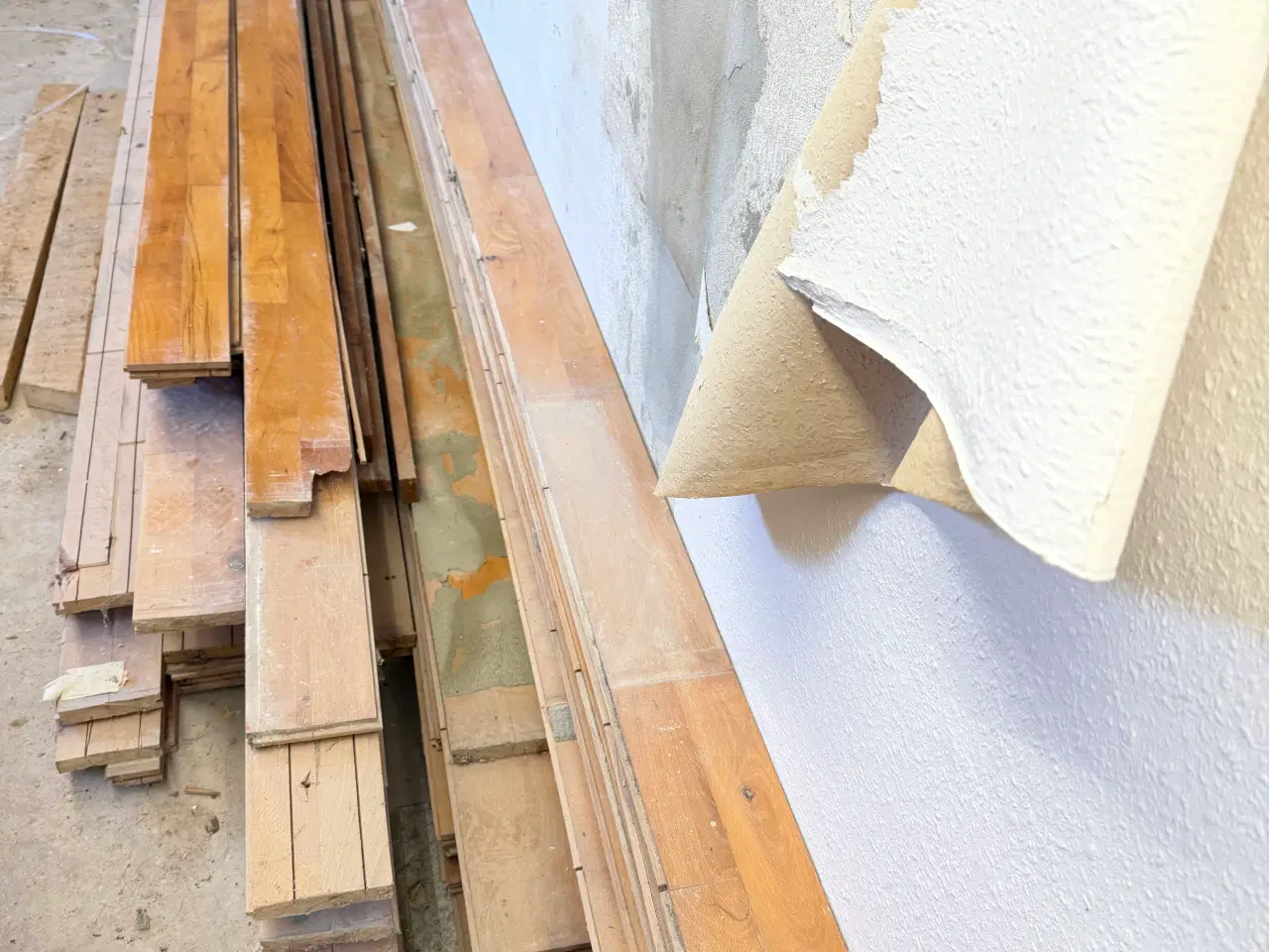 Billede 1 - Bøgeparketgulv i forskellige længder