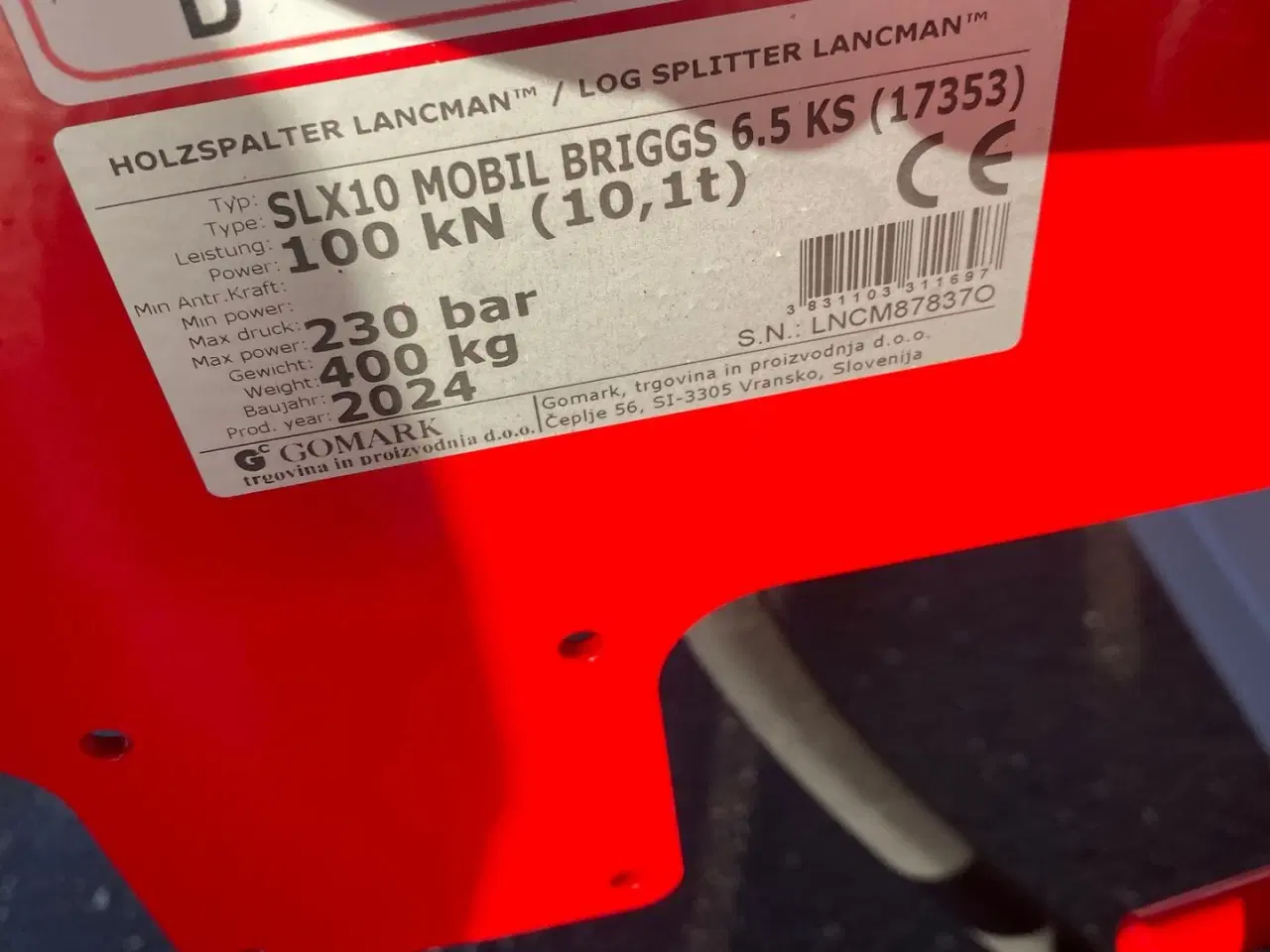 Billede 5 - Lancman SLX 10 MOBIL B&S MOTOR Demo