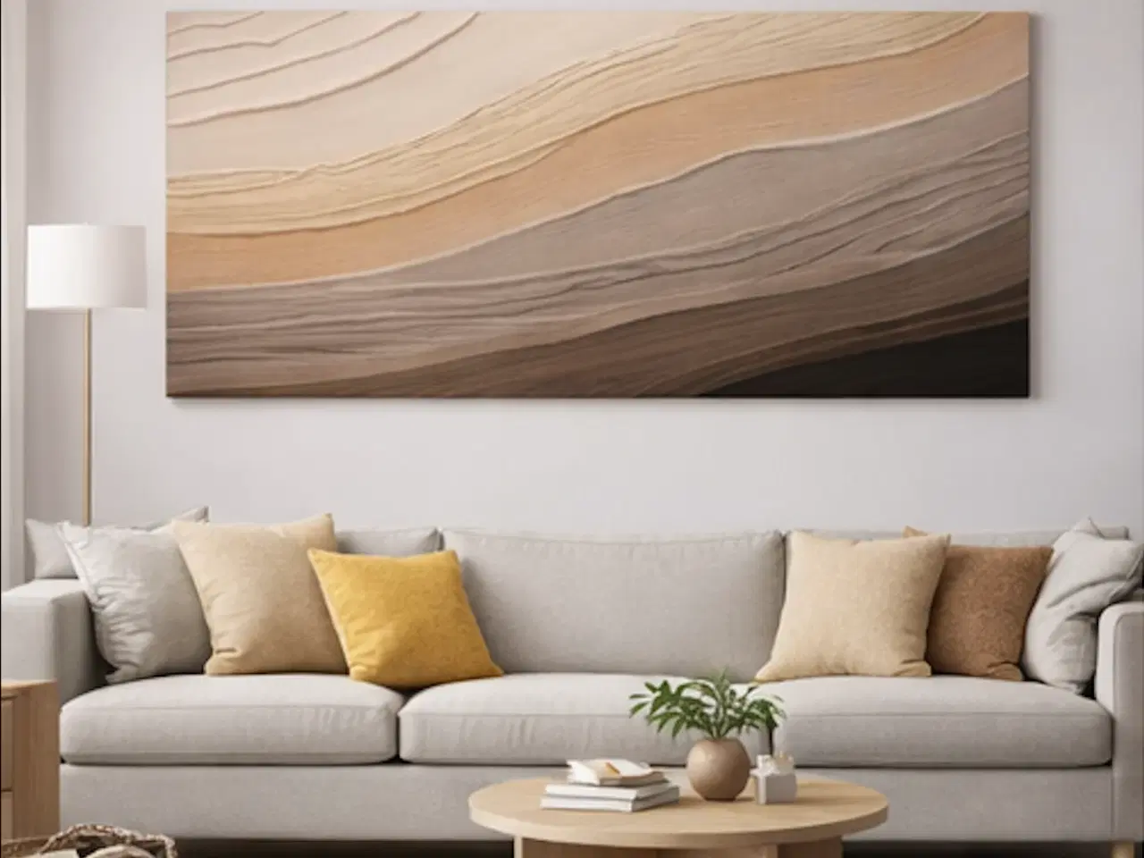 Billede 4 - Stort maleri 95 x 200 cm (Gratis levering)