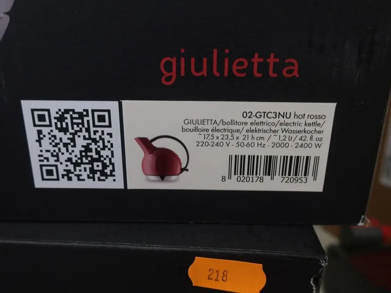 Billede 3 - El-keddel BUGATTI GIULIETTA 02-GTC3NU HOT ROSSO