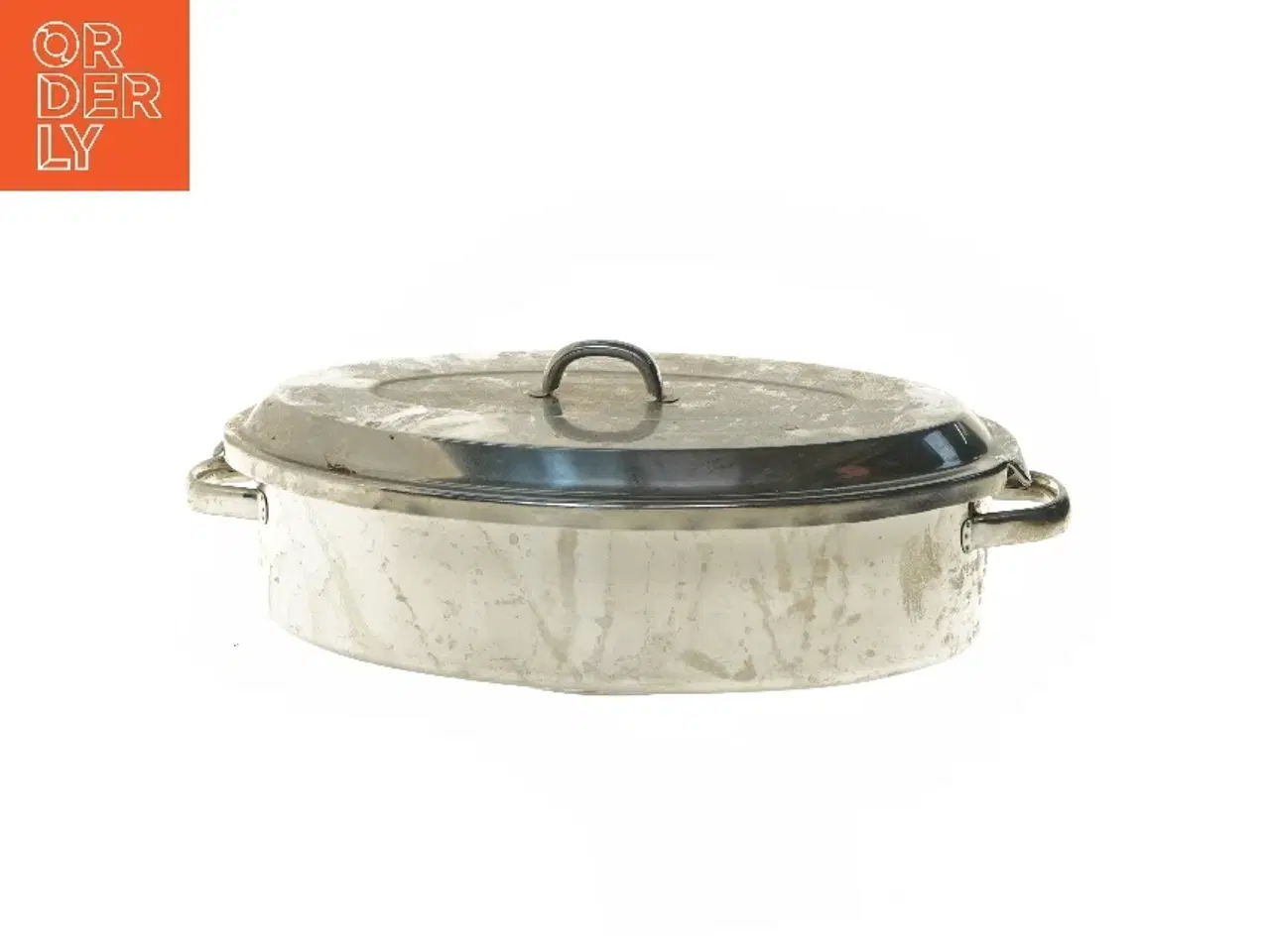 Billede 1 - Oval stegegryde med låg (str. 40x23,5 cm)