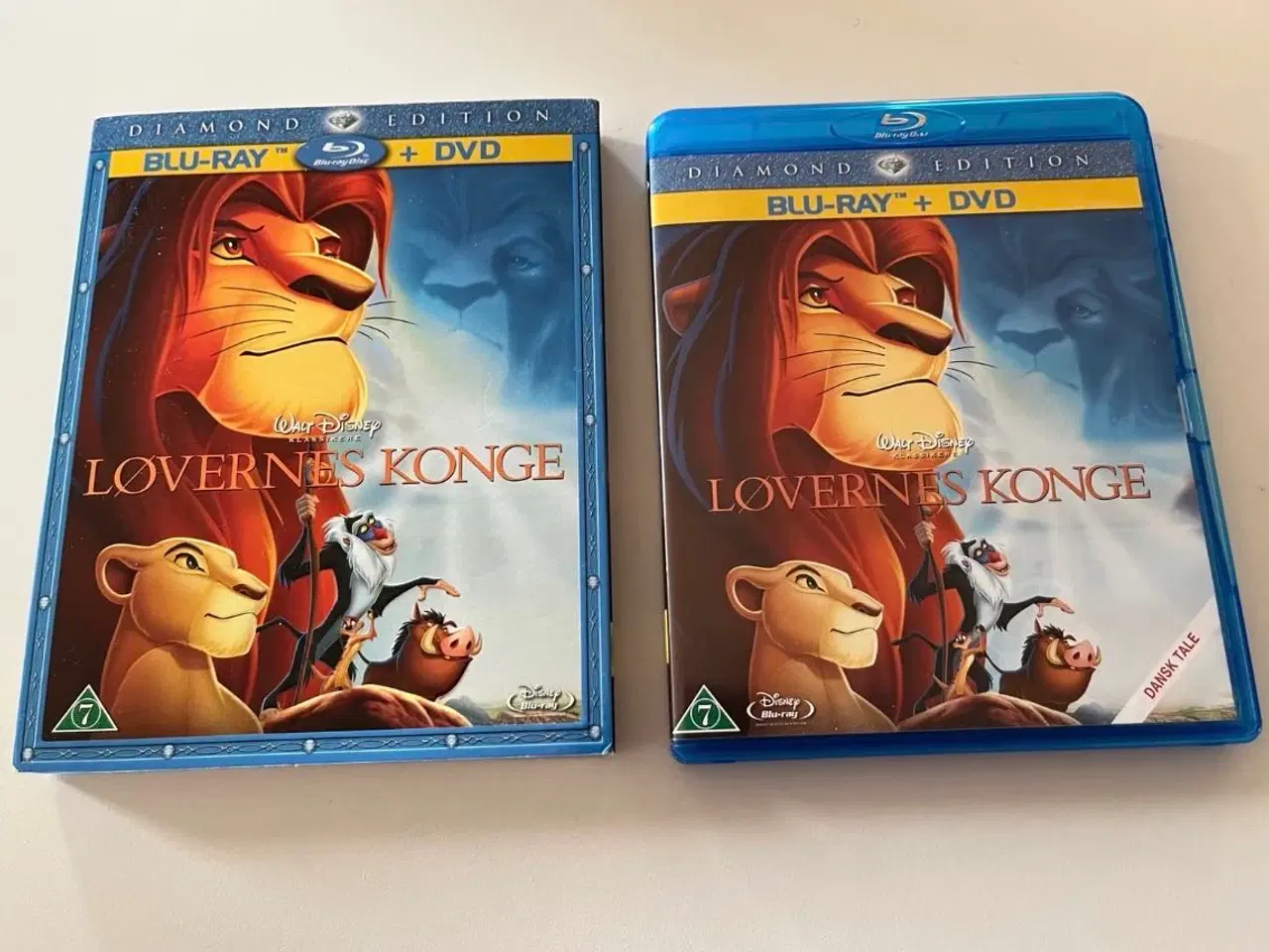 Billede 1 - Disney Løvernes Konge DVD+Blu-ray disks