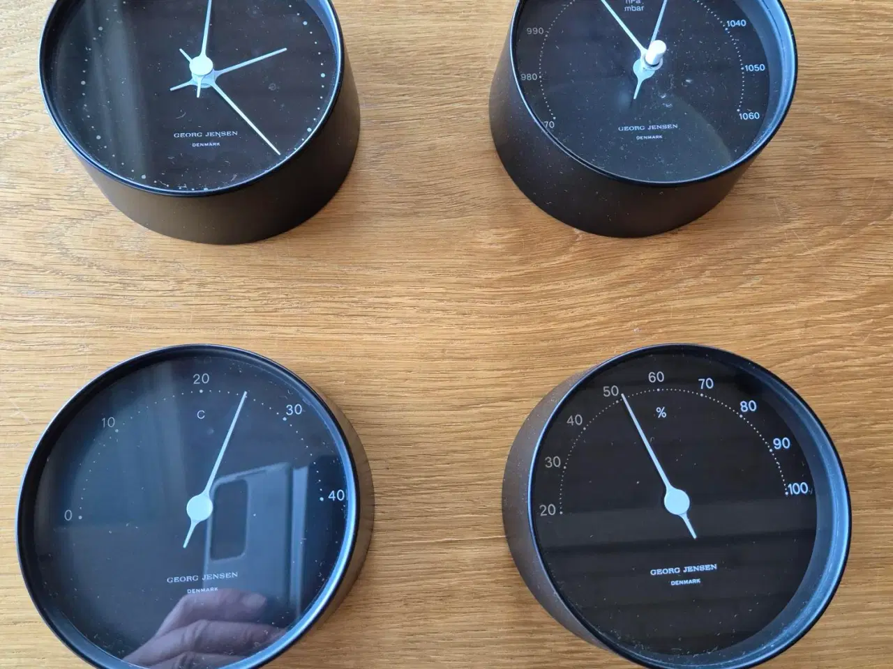 Billede 2 - Georg Jensen, sorte Henning Koppel væginstrumenter