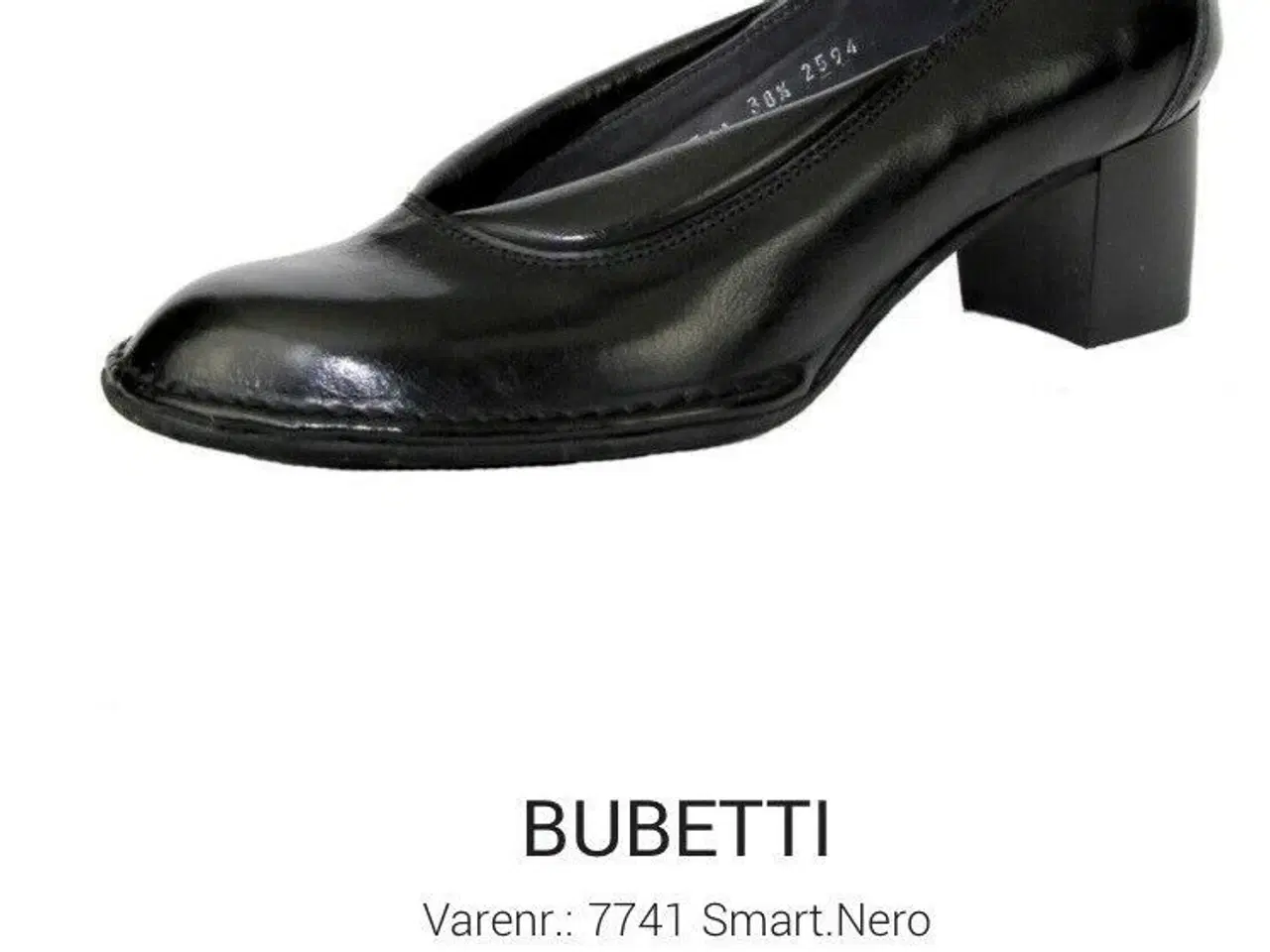 Billede 2 - Bubetti pumps sort læder str. 42