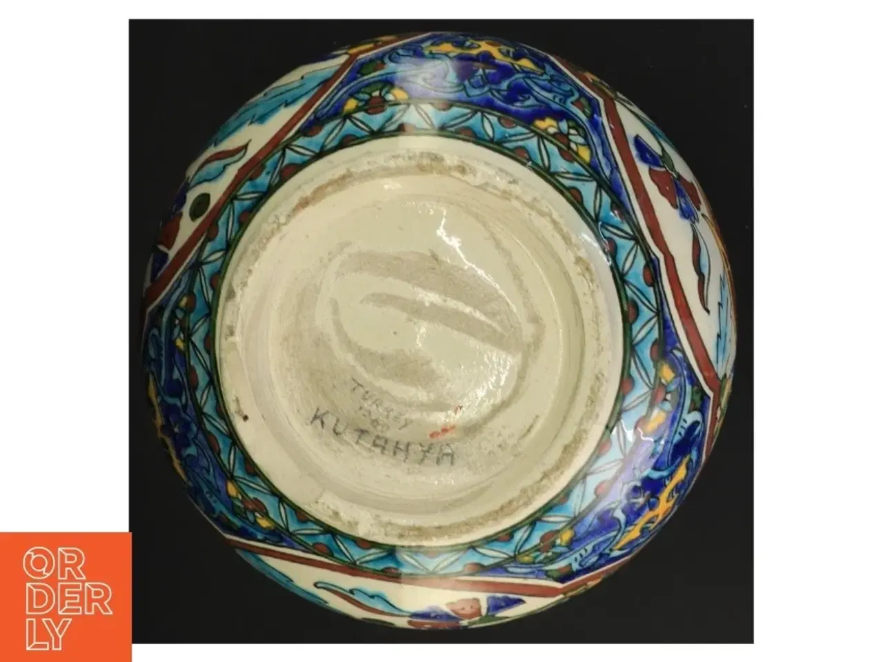 Billede 4 - Håndmalet keramikvase (str. 27 x 17 cm)