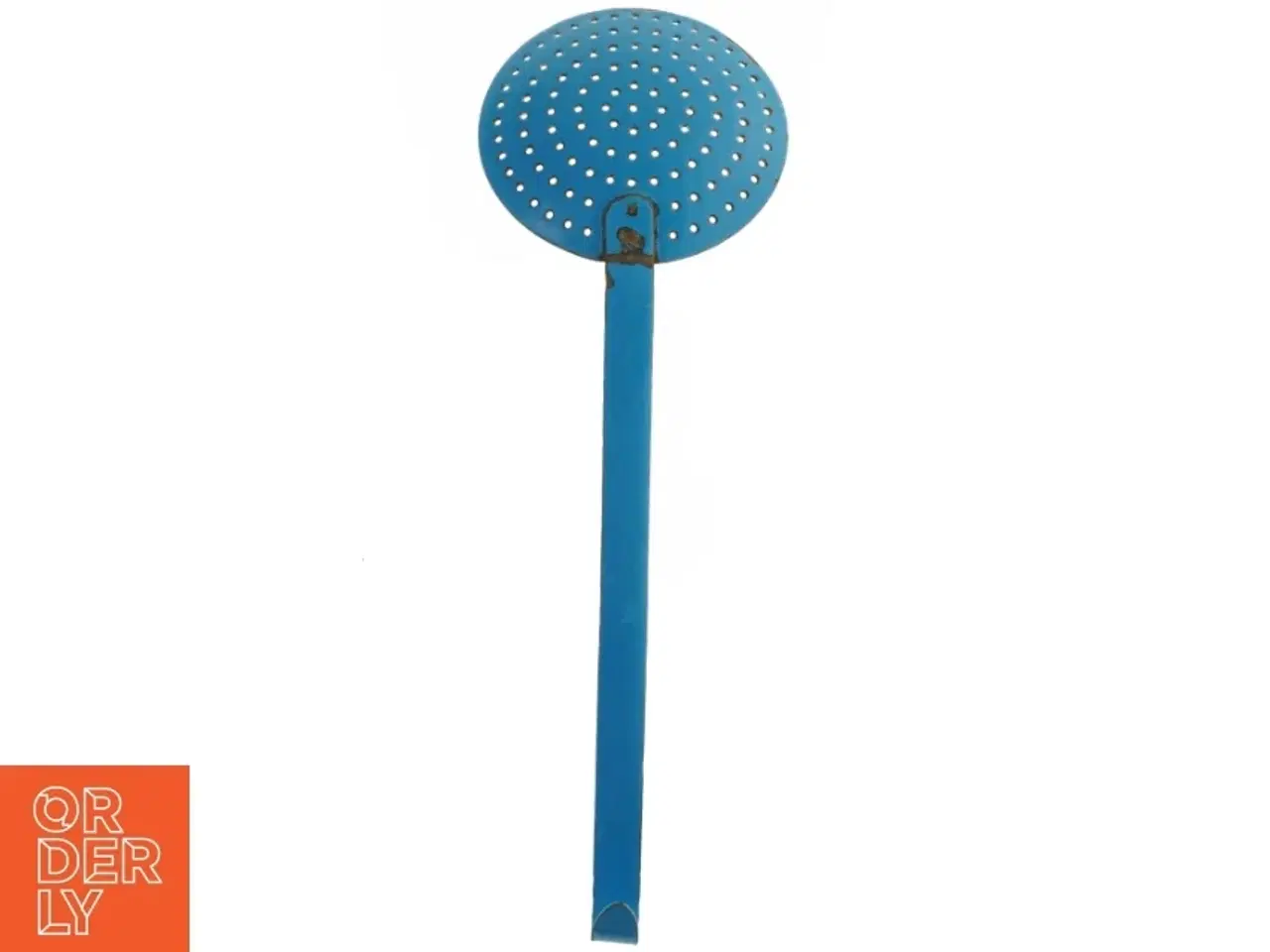 Billede 5 - Blå emajle hulske (str. Længde af håndtag. 28 cm. ø. 12,5 cm)