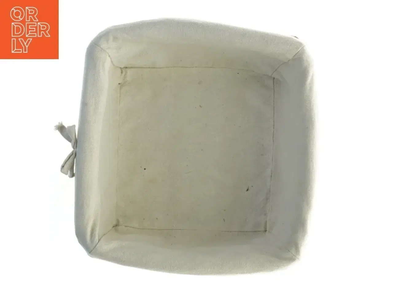 Billede 5 - Flettet kurv med stofindsats (str. 25 x 25 cm)