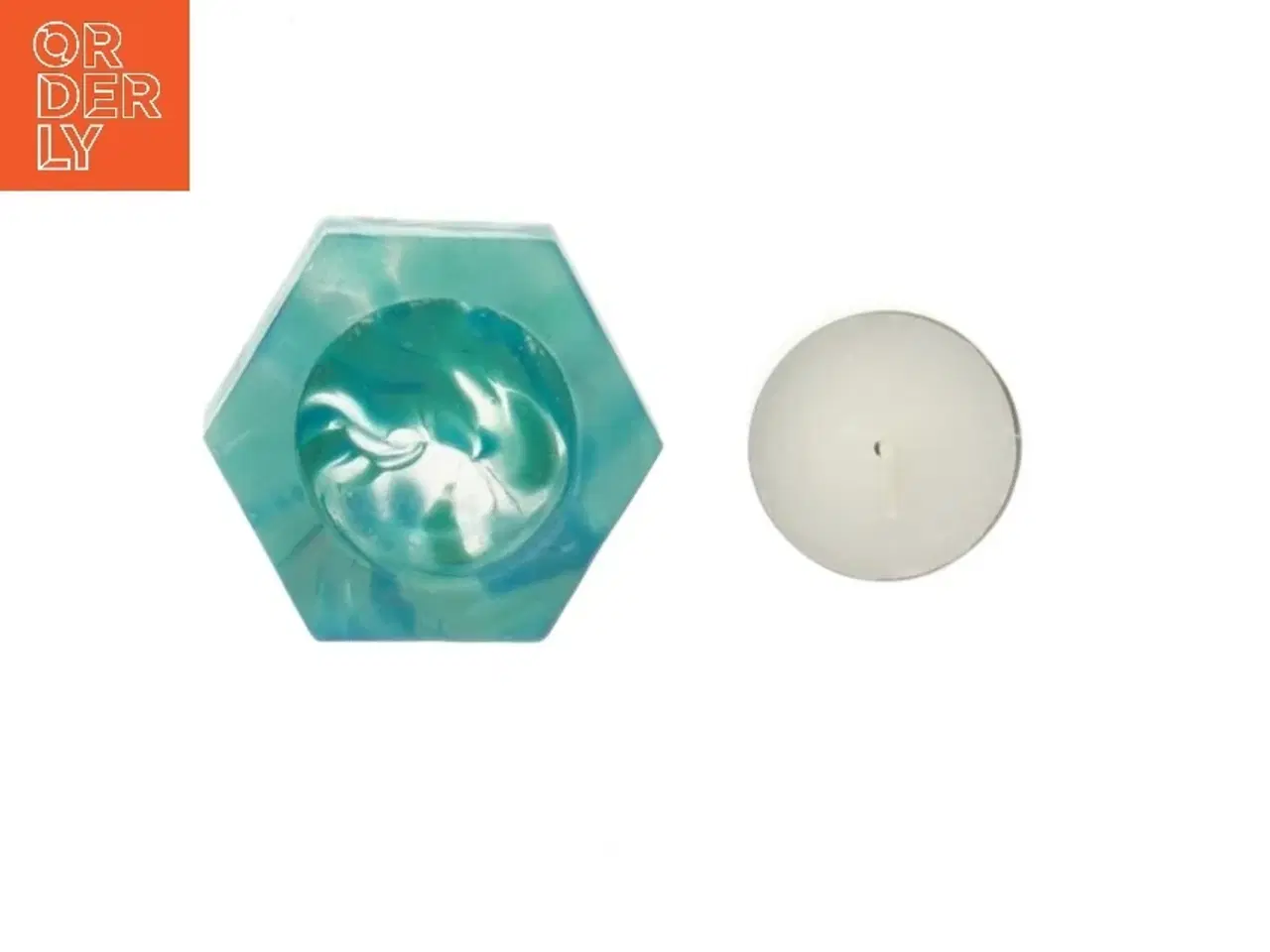 Billede 3 - Glas fyrfadslysestage fra Bülow Glas Bornholm (str. 6,5 cm)