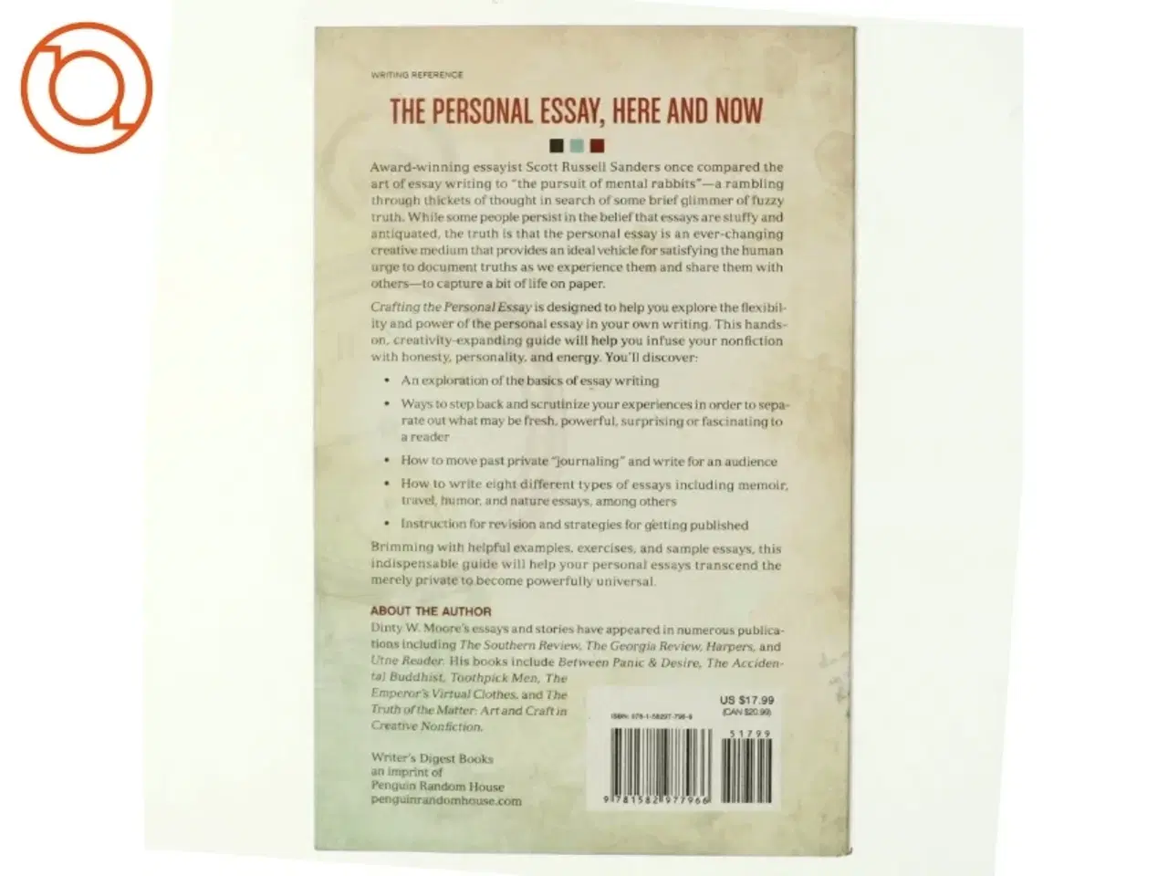 Billede 3 - Crafting The Personal Essay af Dinty W. Moore (Bog)