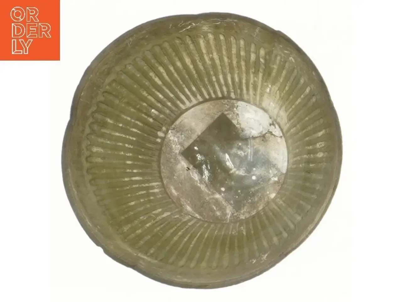 Billede 3 - Rillet vase i antik stil (str. Ø 13 cm længde 13,5 cm)