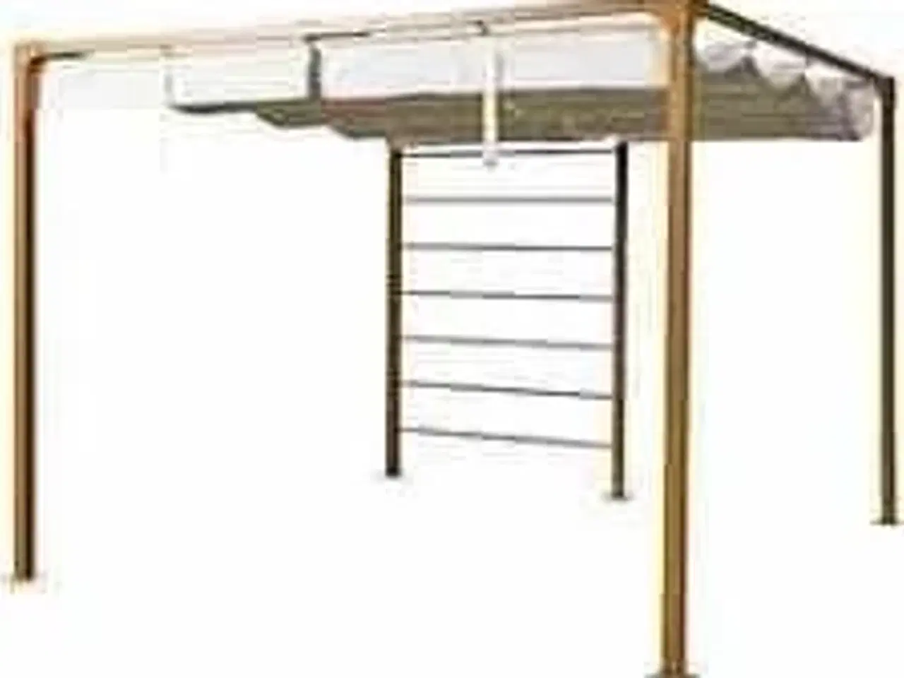 Billede 2 - Bali Pergola wooden med off-white cover 3x3 m.