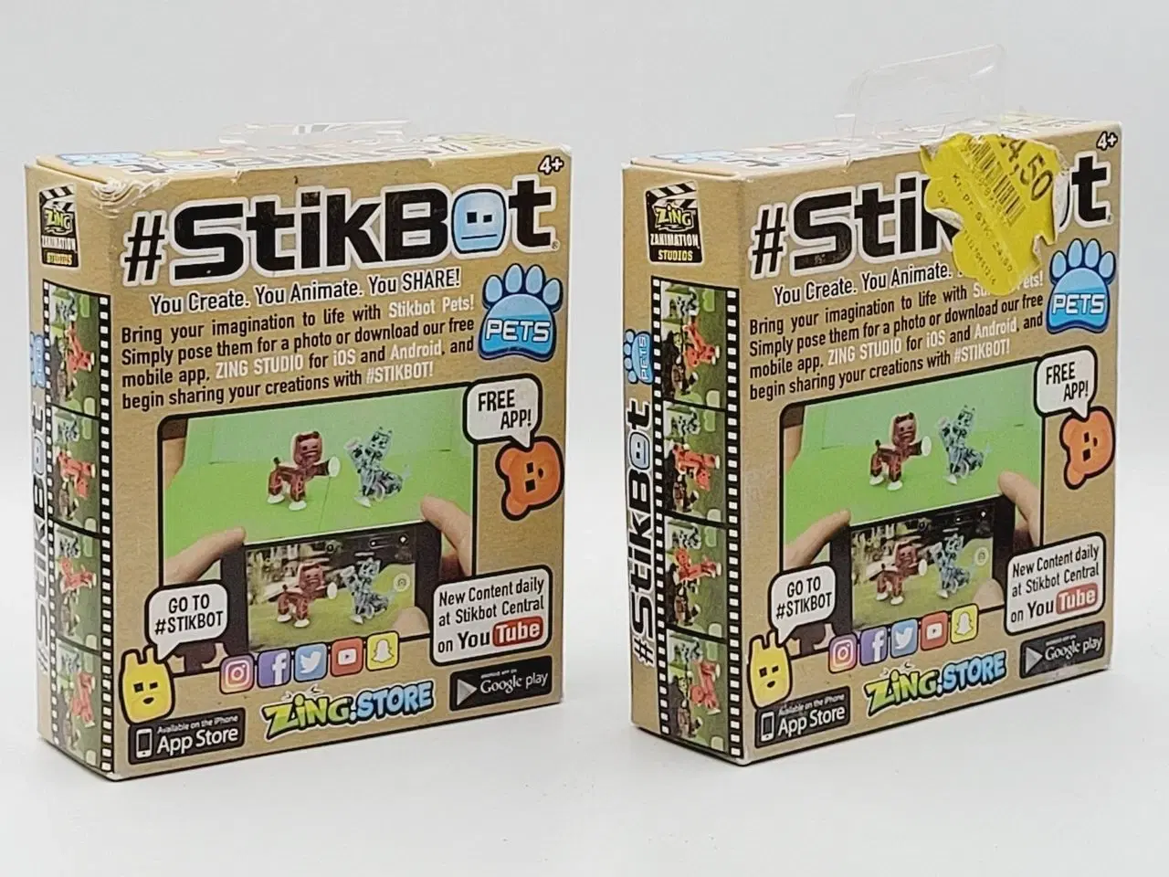 Billede 4 - ⭐️· 4 stk. Stikbots - Perfekt til stop-motion anim