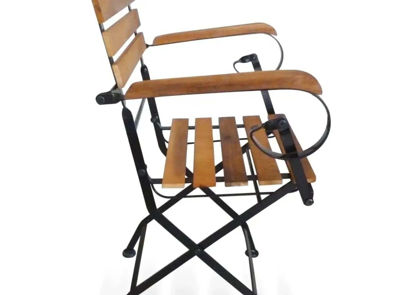 Billede 4 - Foldbare havestole 2 stk. stål og massivt akacietræ