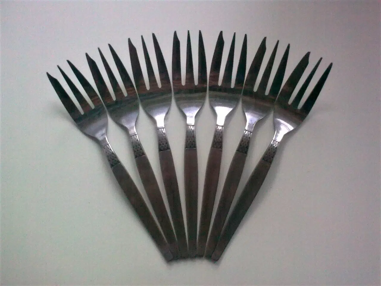 Billede 6 - Kagegafler 14 stk. rustfri stål 1970rnes DK o.a.