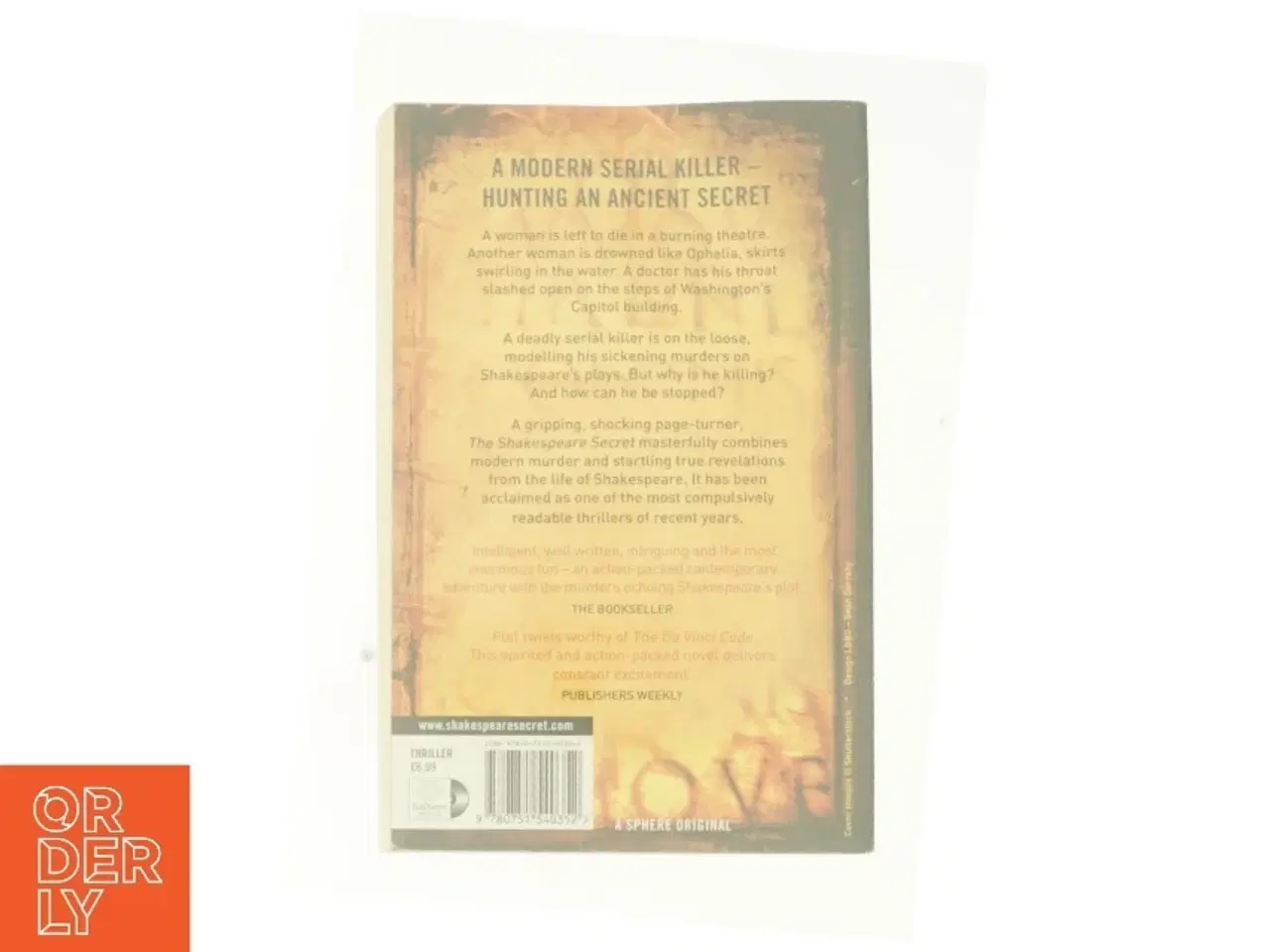 Billede 2 - The Shakespeare Secret : Number 1 in Series by J. L. Carrell af J L Carrell (Bog)