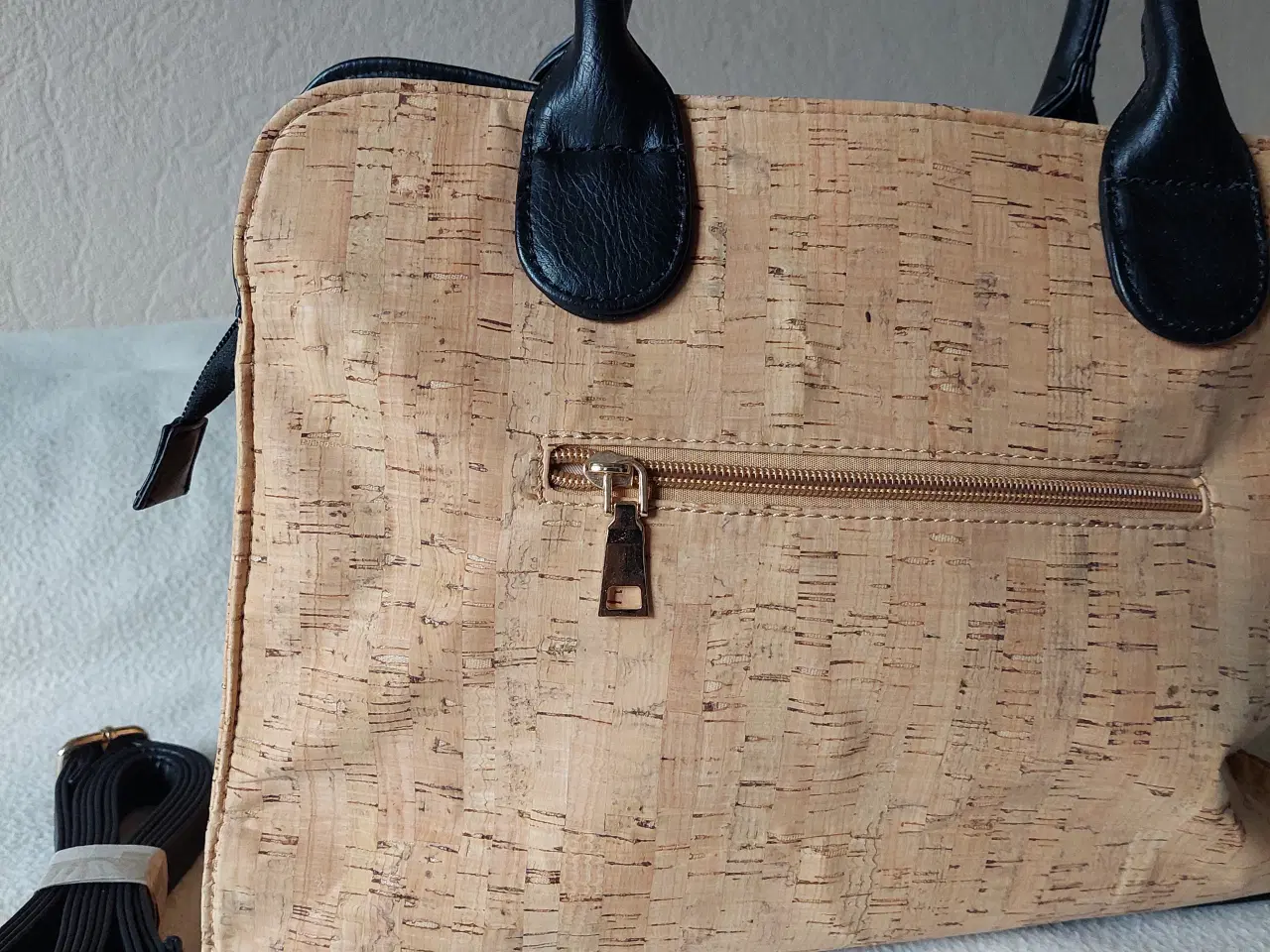 Billede 1 - Ny Taske Kork m Sort skulderrem