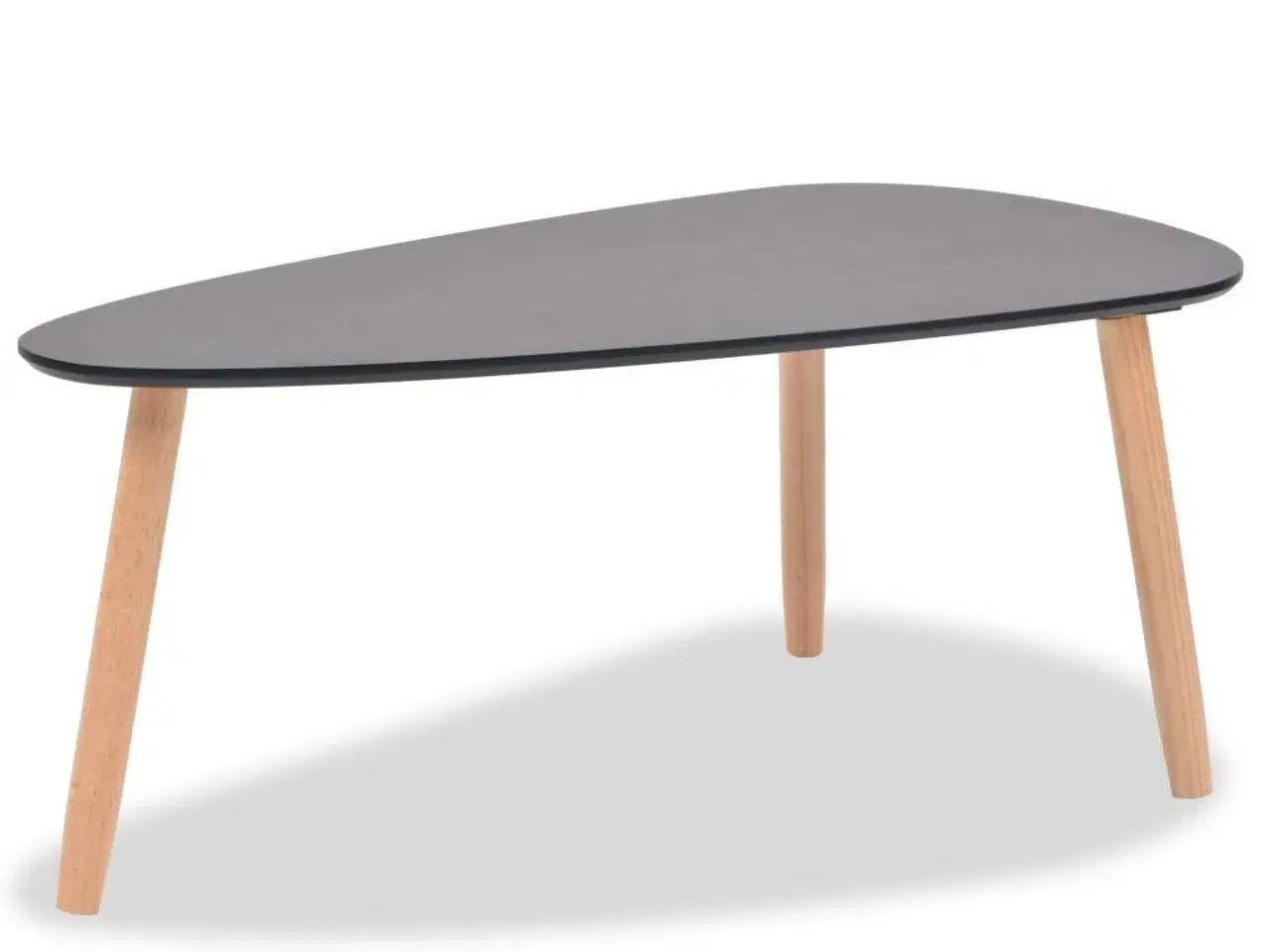 Billede 9 - Sofabordssæt i 2 dele massivt fyrretræ sort