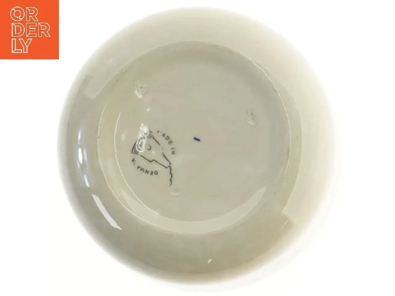 Billede 5 - Keramik krukke med trælåg fra Knabstrup (str. Ø 13x8,5 cm)