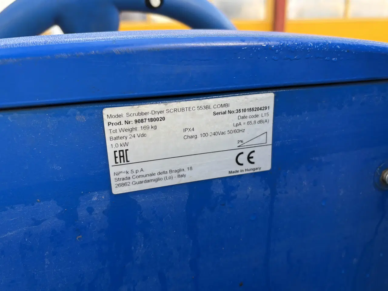 Billede 9 - Gulvvasker Nilfisk Scrubtec 553 BL Combi