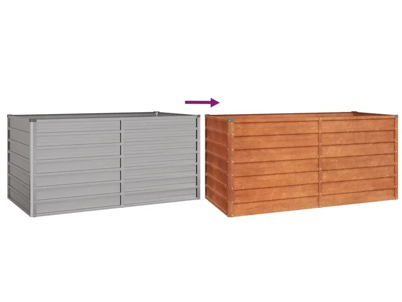 Billede 6 - Højbed 160x80x77 cm cortenstål rustfarvet