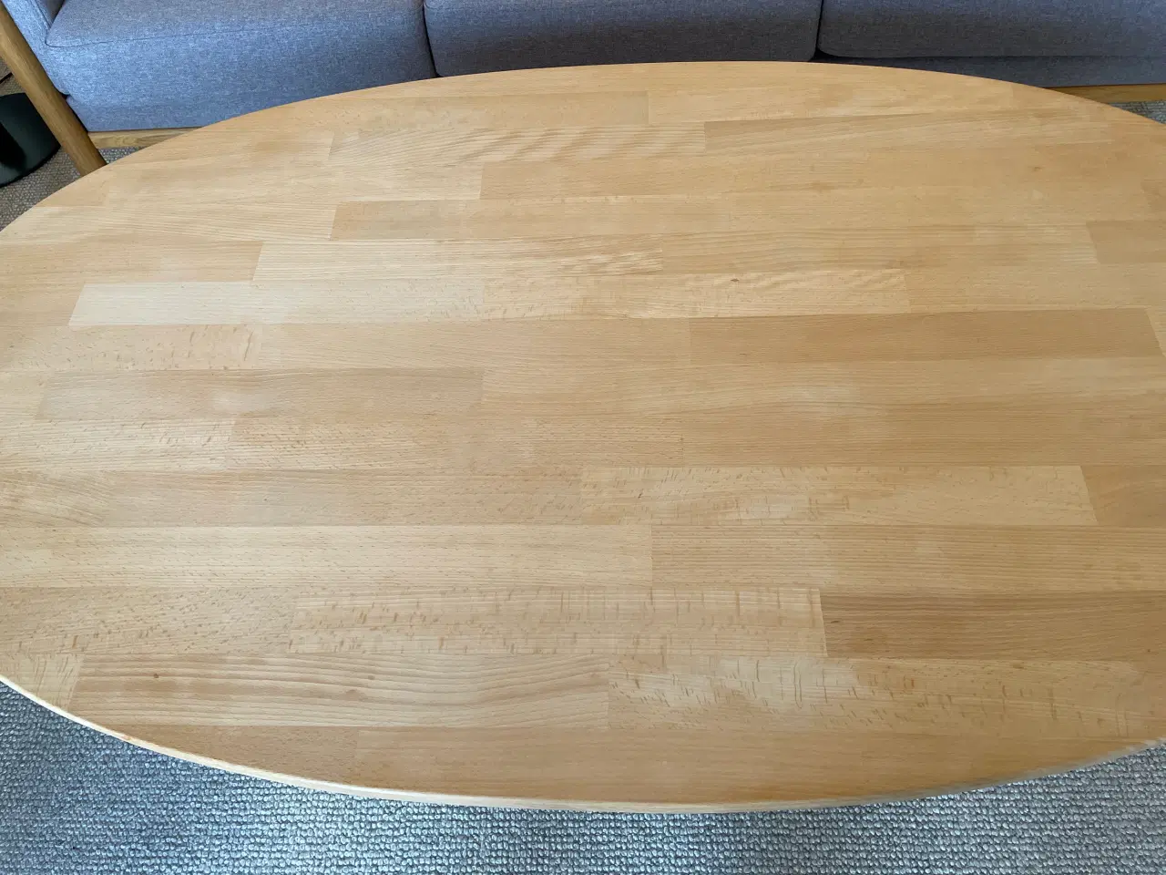 Billede 2 - Sofabord i massiv bøg, sæbebeh. højde 52