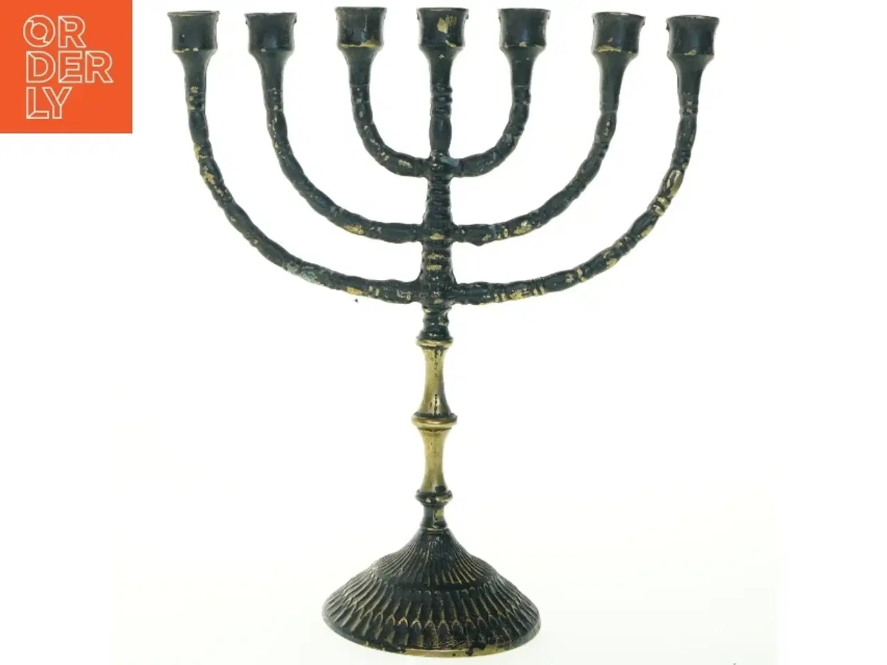 Billede 1 - Lysestage, syvarmet (str. 32x27,5x12 cm)
