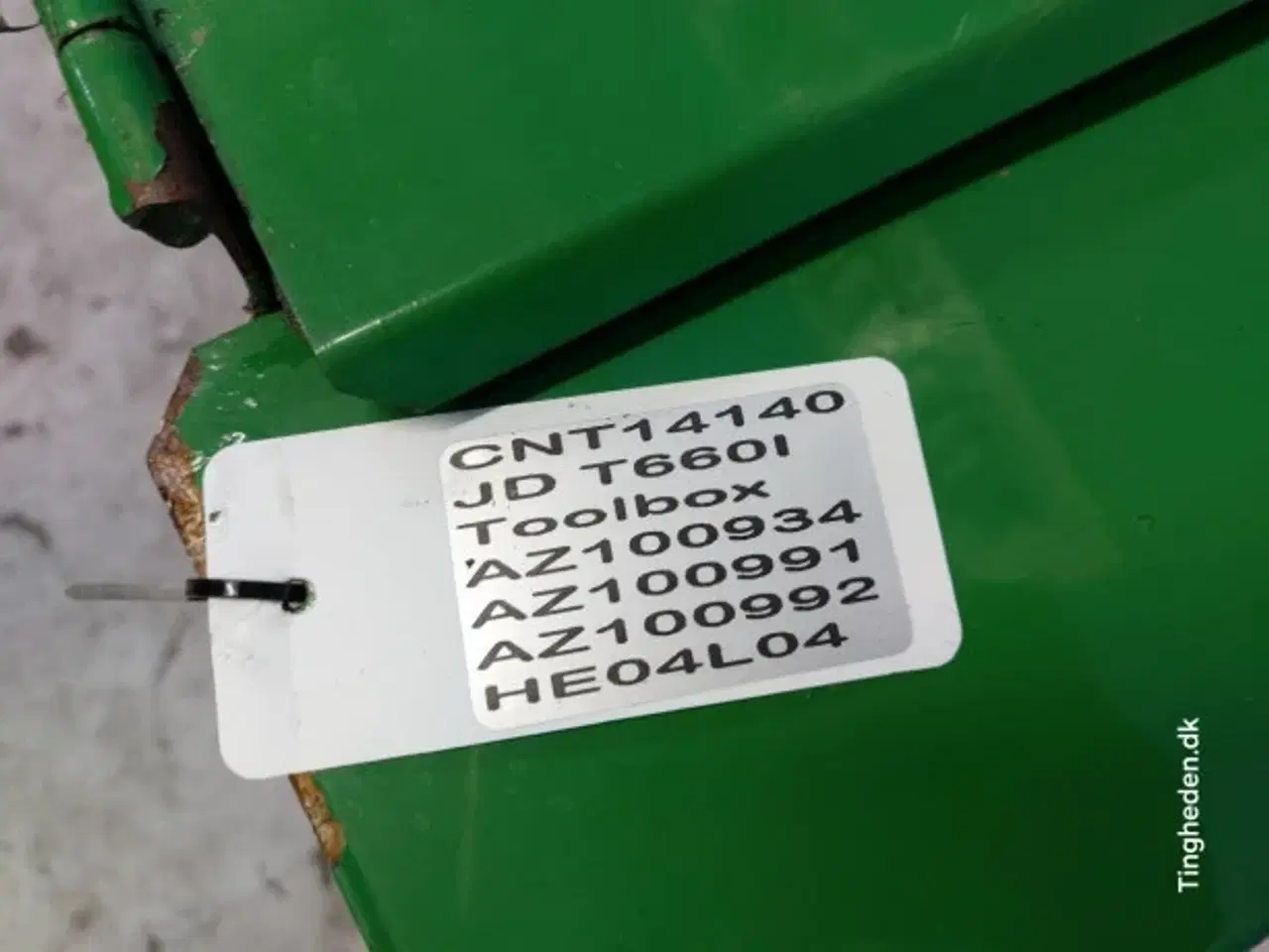 Billede 22 - John Deere T660I Værktøjskasse AZ100934