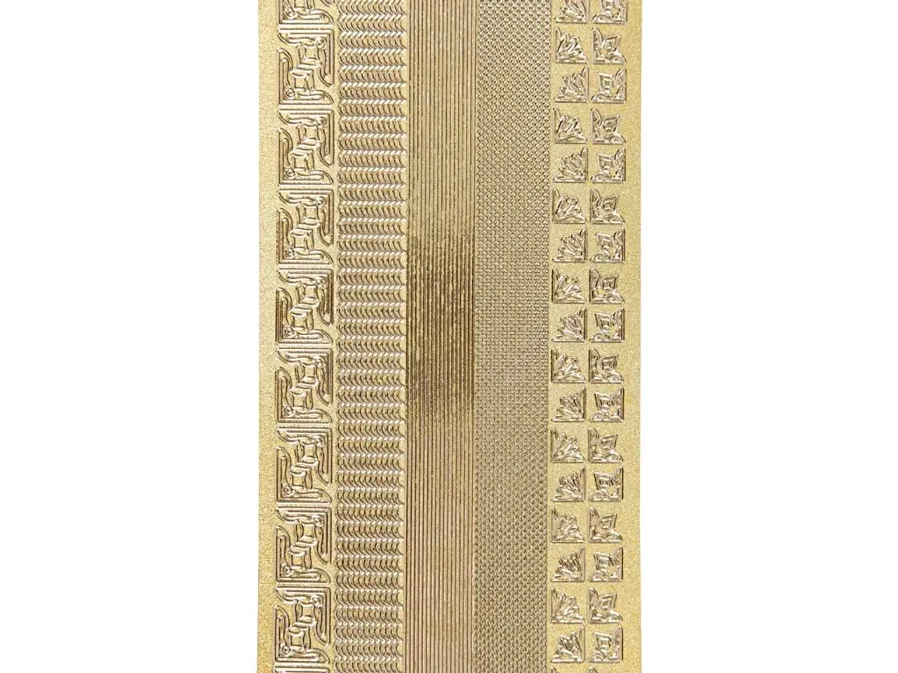 Billede 1 - Selvklæbende Guld Stickers 10x23 cm - Elegant Dekoration