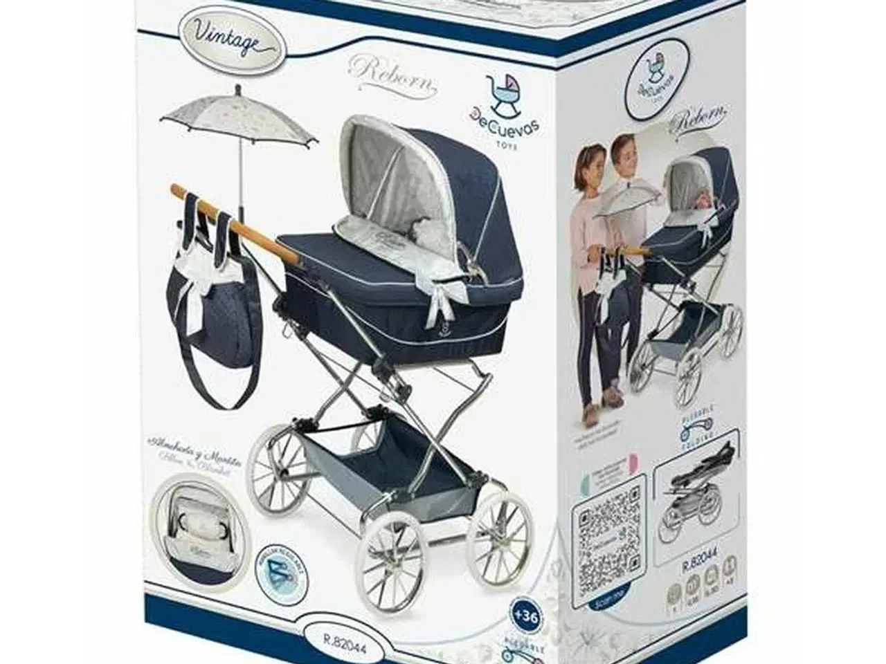 Billede 2 - Dukkevogn Vintage - Decuevas, 40 × 90 × 90 cm