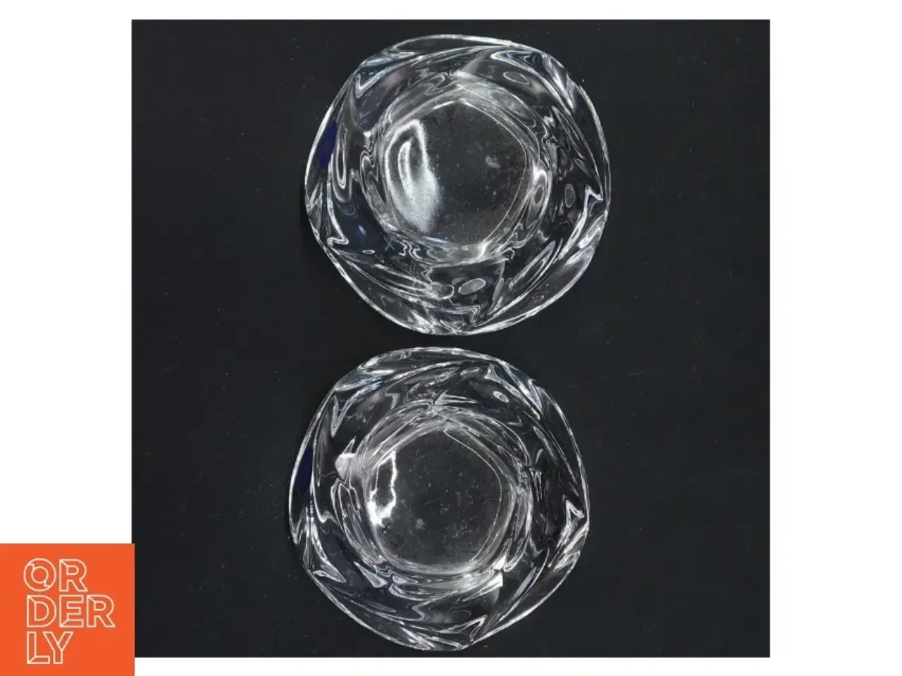 Billede 3 - Glas fyrfadsstager fra Royal Copenhagen (str. 6 cm)