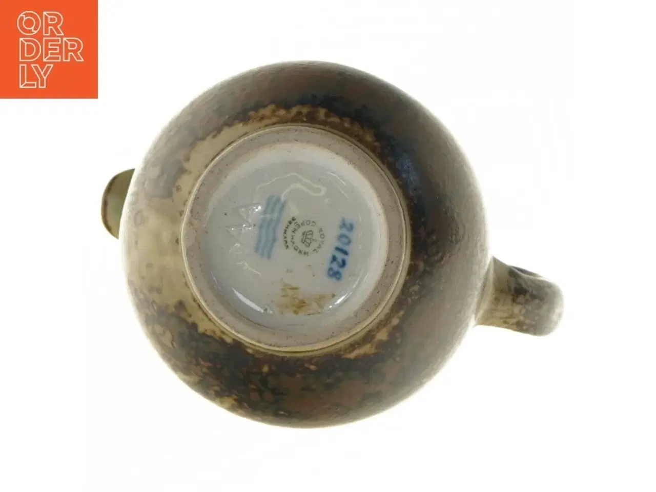 Billede 2 - Antik kande med dyrefigur fra Royal Copenhagen (str. 23x13 cm)
