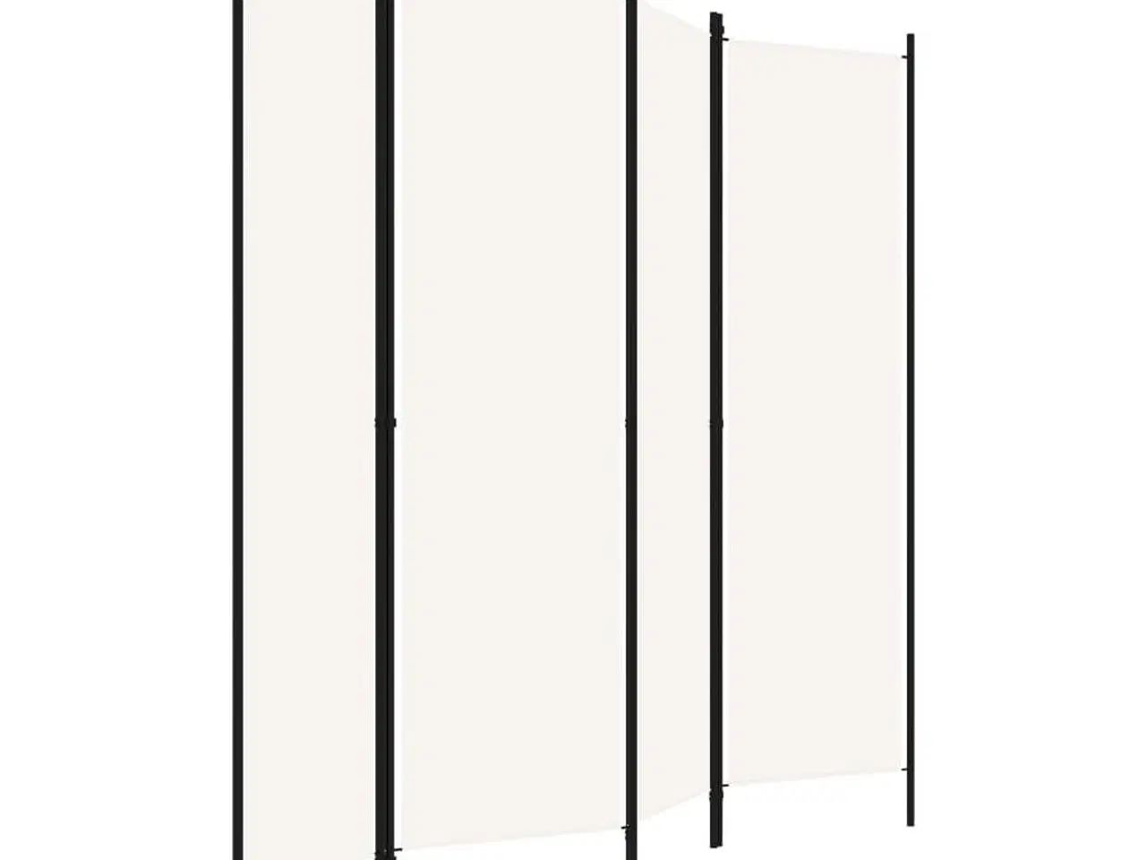 Billede 3 - 4-panels rumdeler 200 x 180 cm hvid