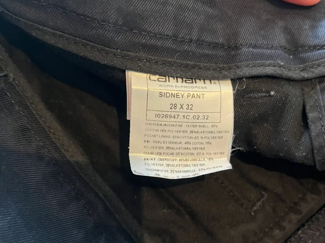 Billede 4 - Carhartt wip sidney pant str. 28/32 i navy