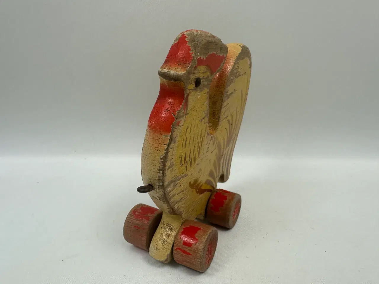 Billede 5 - Vintage hane på hjul i træ (GECEVO)