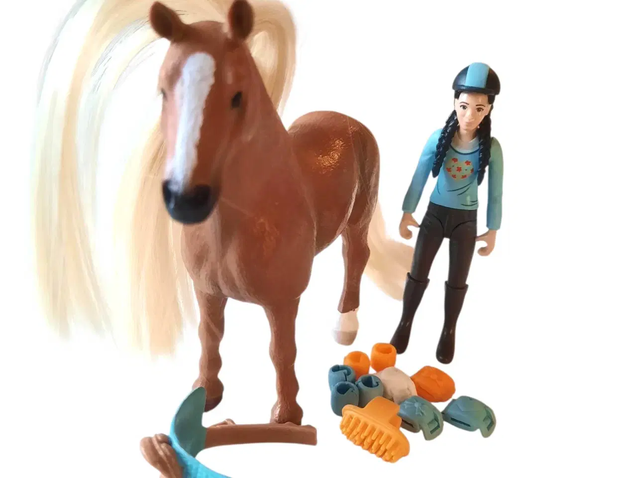 Billede 1 - Schleich sæt med hest og rytter