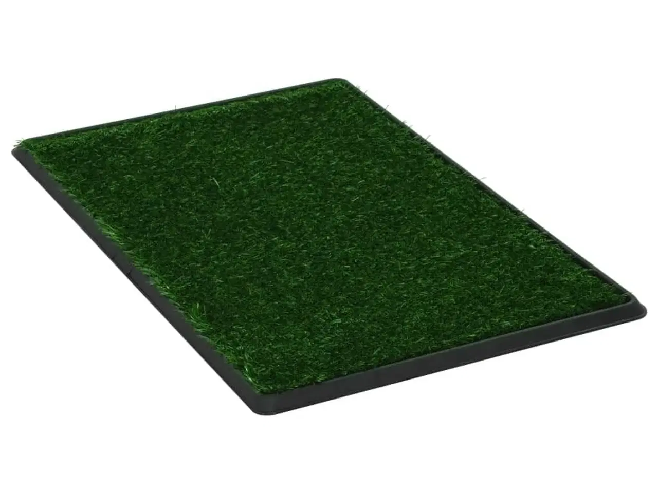 Billede 2 - Kæledyrstoilet med bakke og kunstgræs 76x51x3 cm grøn