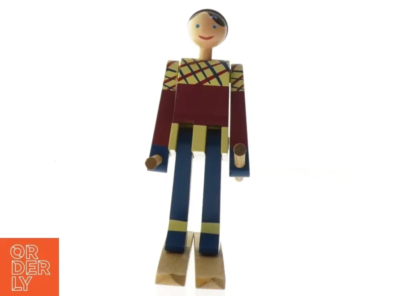 Billede 3 - Kay Boysen træfigur med ski (str. 15,5 cm)