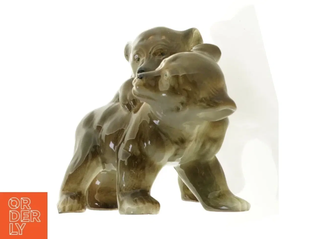 Billede 1 - Porcelænsfigur bjørne (str. 16 x 13 cm)