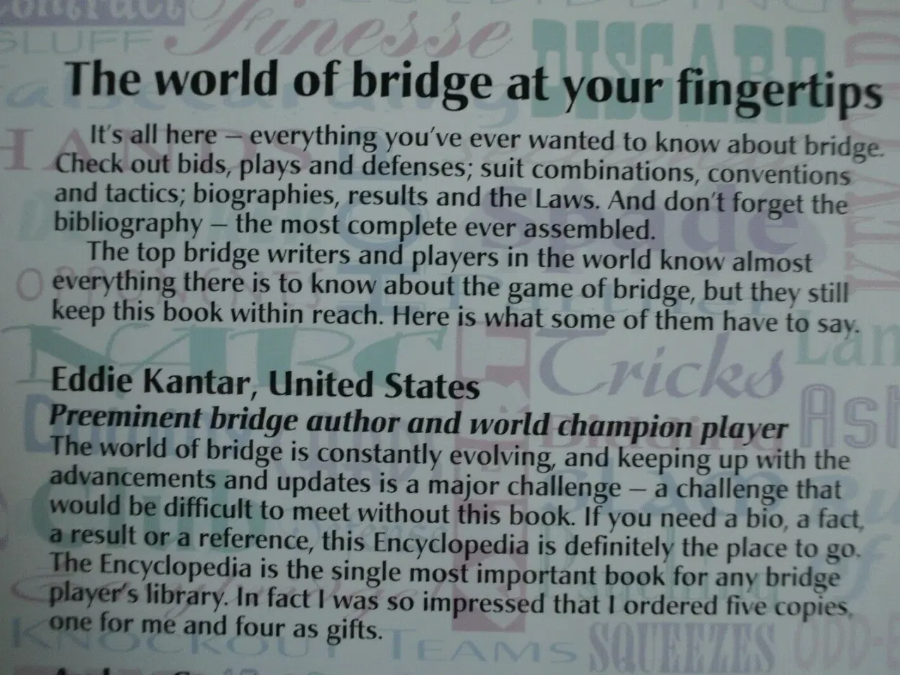 Billede 5 - the official encyclopedia of bridge, edited by hen