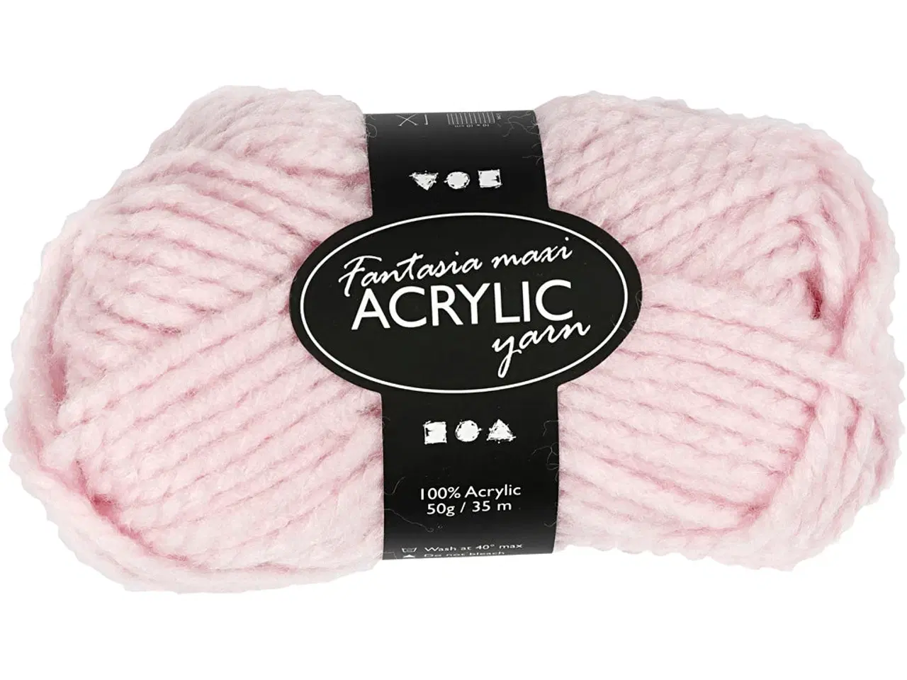 Billede 1 - Fantasia Polyacrylgarn 50g - Lyserød, 35m