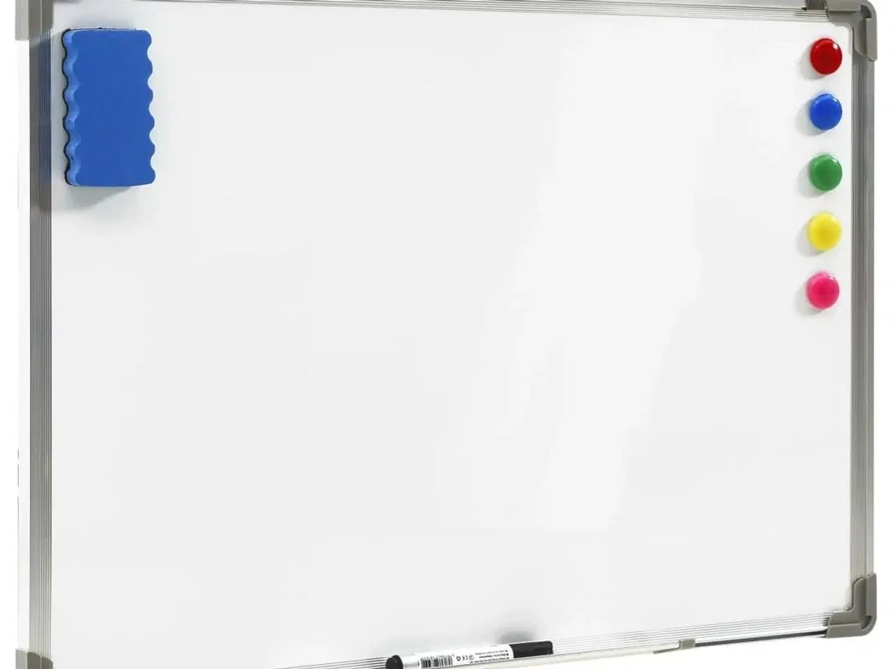 Billede 2 - Magnetisk whiteboard 90x60 cm stål hvid