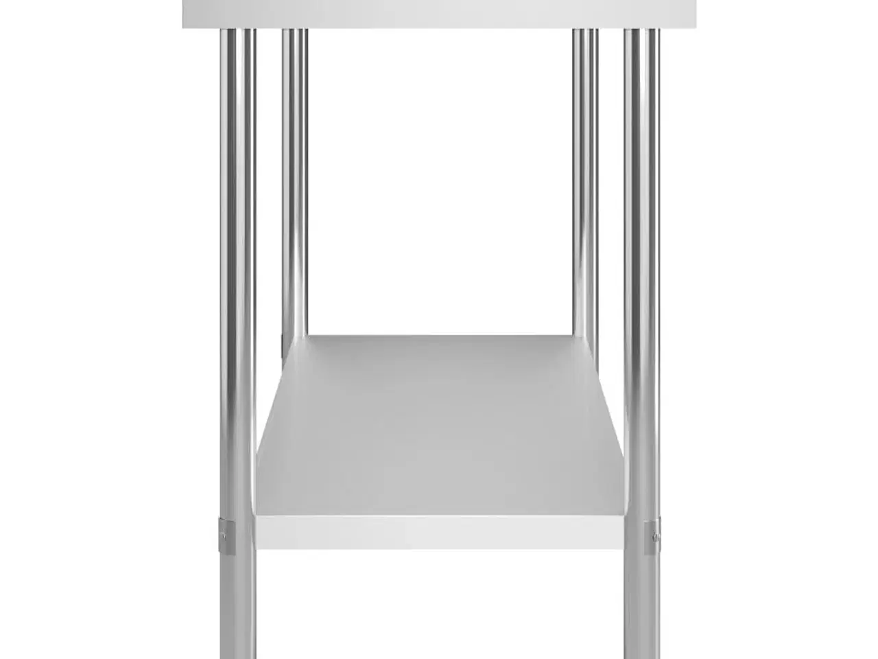 Billede 4 - Arbejdsbord til køkken m. stænkplade 120x60x93 cm rustfrit stål